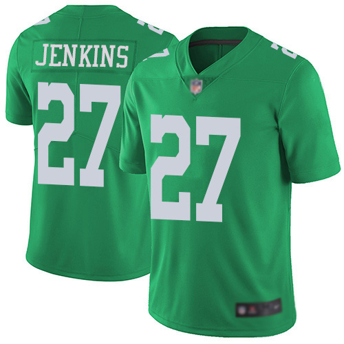 Men Philadelphia Eagles #27 Malcolm Jenkins Limited Green Rush Vapor Untouchable NFL Jersey Football->philadelphia eagles->NFL Jersey